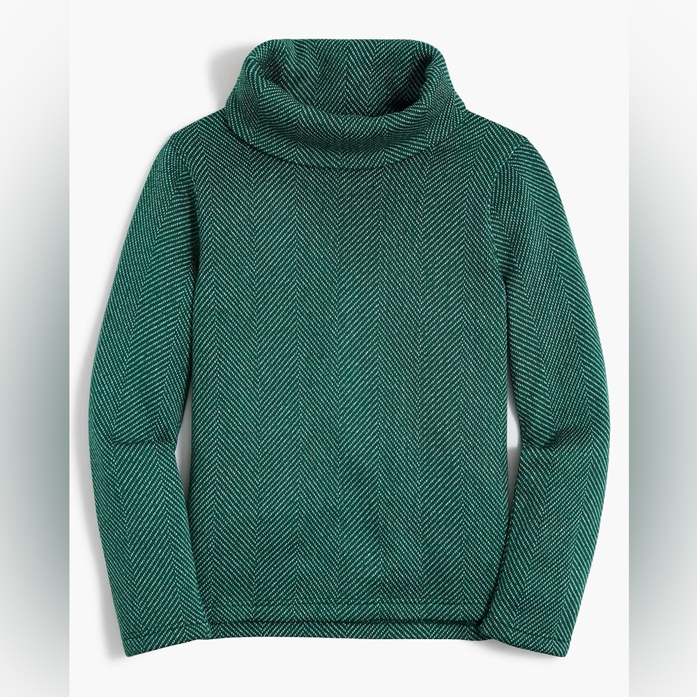 NWT J. Crew Long-sleeve funnelneck pullover